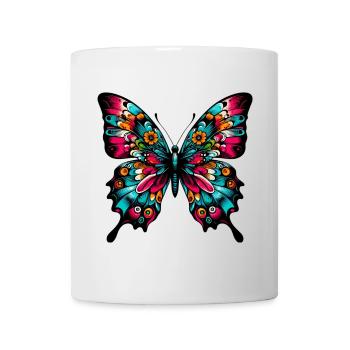 Schmetterling - Tasse - Weiß - Vorne
