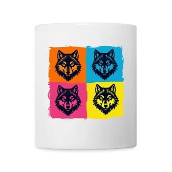 Wölfe - Tasse - Weiß - Vorne
