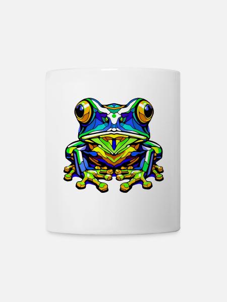Frosch - Tasse - Weiß