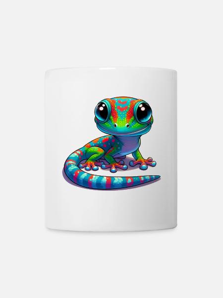Gecko - Tasse - Weiß