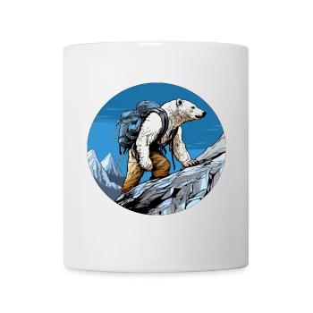 Ours polaire Randonnée / Alpiniste Ours polaire - Mug blanc - blanc - Devant