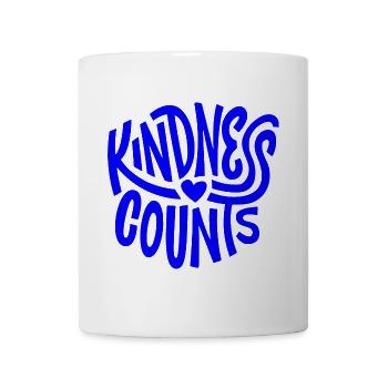 La gentillesse compte, citation de déclaration de motivation - Mug blanc - blanc - Devant
