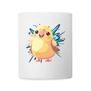 Wellensittich Papagei Vogelschwarm - Tasse - Weiß - Vorne