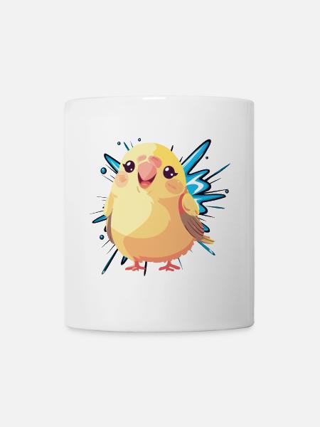 Wellensittich Papagei Vogelschwarm - Tasse - Weiß