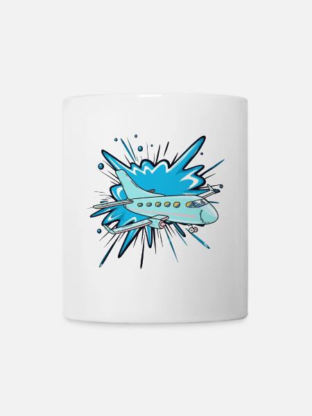 Flugzeug Fliegen Jet - Tasse - Weiß