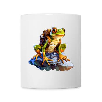 Grenouille Alpiniste / Grenouilles de randonnée - Mug blanc - blanc - Devant