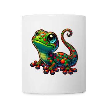 Gecko - Tasse - Weiß - Vorne