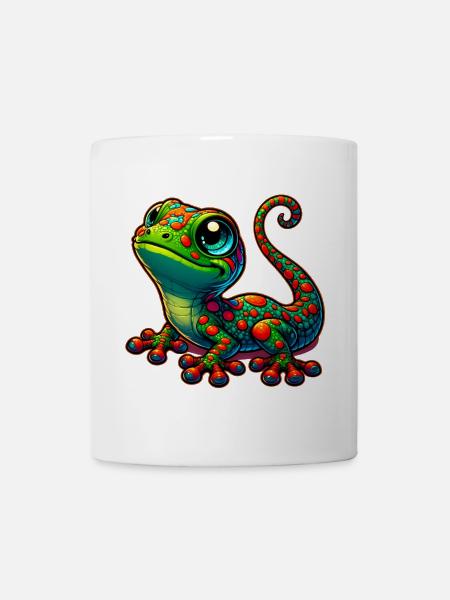 Gecko - Tasse - Weiß