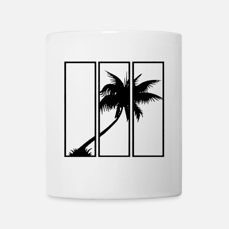 Holiday View (Black) - Mug - white