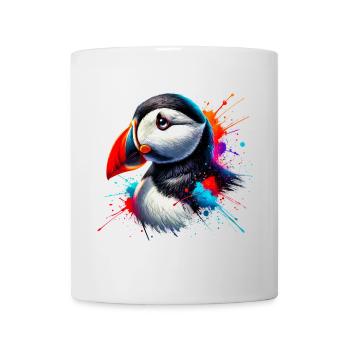 Macareux - Mug blanc - blanc - Devant