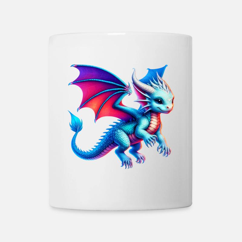 Drache - Tasse - Weiß