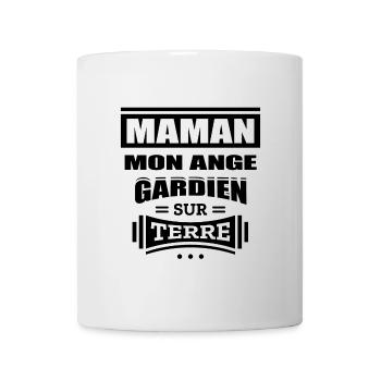MAMAN MON ANGE GARDIEN SUR TERRE - Mug blanc - blanc - Devant