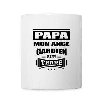 PAPA MON ANGE GARDIEN SUR TERRE - Mug blanc - blanc - Devant