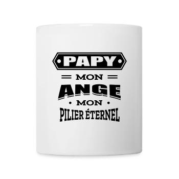 PAPY MON ANGE MON PILIER ETERNEL - Mug blanc - blanc - Devant