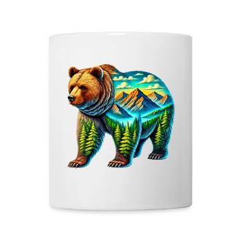 Ours - Mug blanc - blanc - Devant