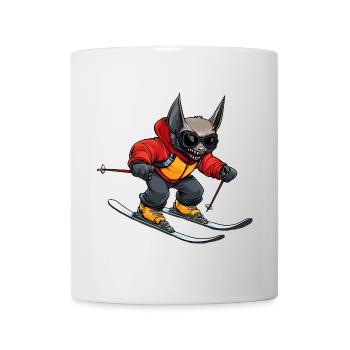 Bat Skier - Mug - white - Front