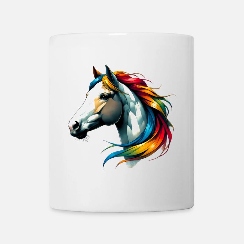 Pferd - Tasse - Weiß