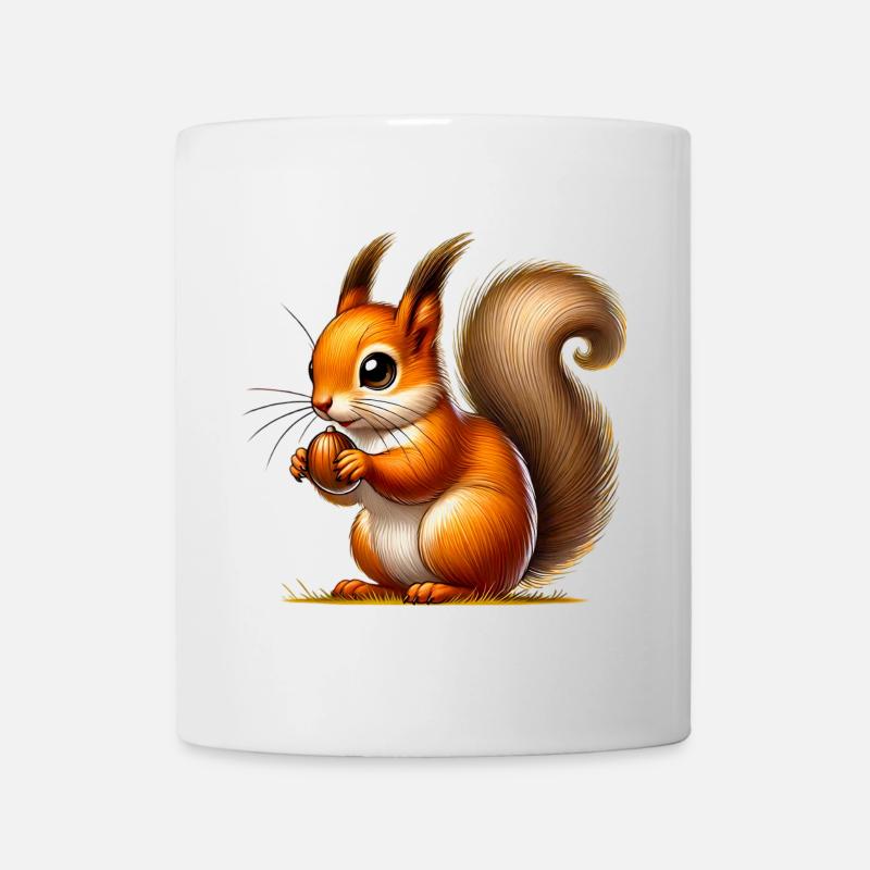 Eichhörnchen - Tasse - Weiß