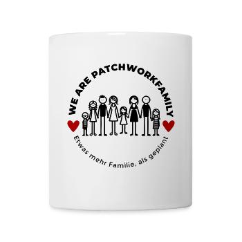 We are Patchworkfamily - Tasse - Weiß - Vorne