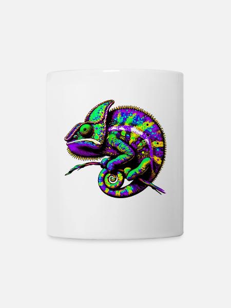 Chamäleon - Tasse - Weiß