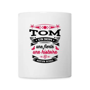 TOM UN NOM UNE FIERTÉ AUCUN RIVAL - Mug blanc - blanc - Devant