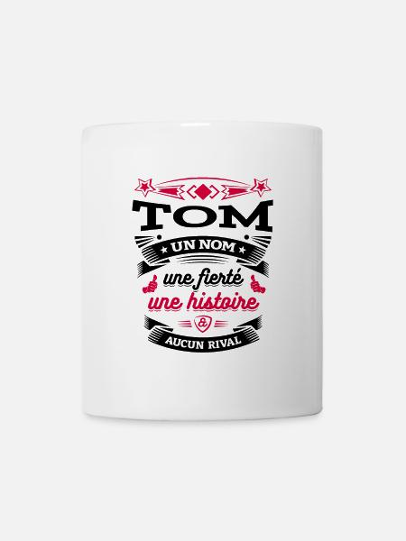 TOM UN NOM UNE FIERTÉ AUCUN RIVAL - Mug blanc - blanc