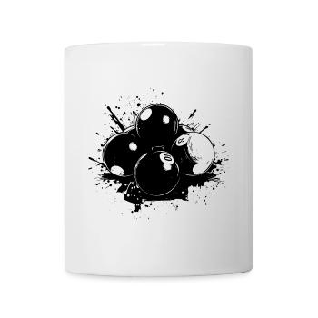 Billardkugeln Streetart - Tasse - Weiß - Vorne