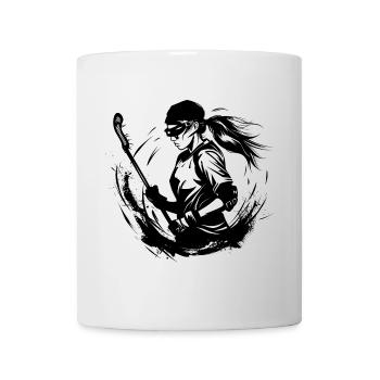 Lacrosse Spielerin - Tasse - Weiß - Vorne