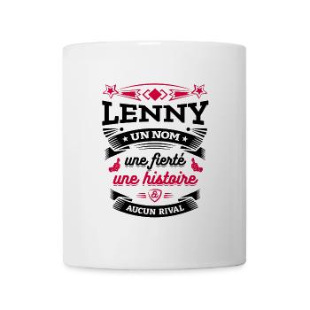 LENNY UN NOM UNE FIERTÉ AUCUN RIVAL - Mug blanc - blanc - Devant