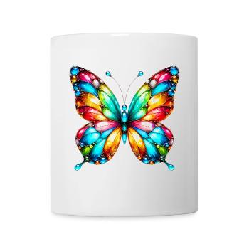 Papillon - Mug blanc - blanc - Devant