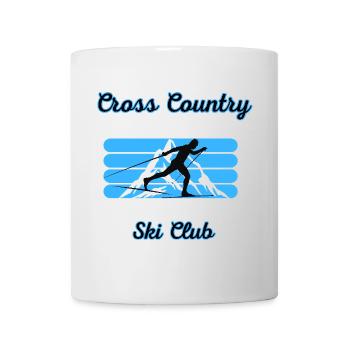 Cross Country Ski Club Sweater, Apres Ski Outfit - Mug - white - Front