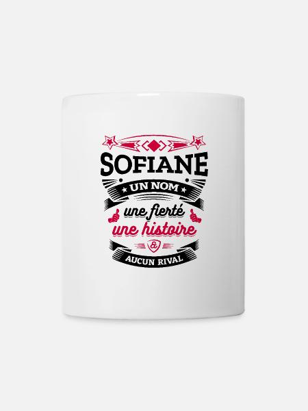 SOFIANE UN NOM UNE FIERTÉ AUCUN RIVAL - Mug blanc - blanc
