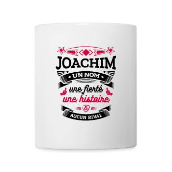 JOACHIM UN NOM UNE FIERTÉ AUCUN RIVAL - Mug blanc - blanc - Devant