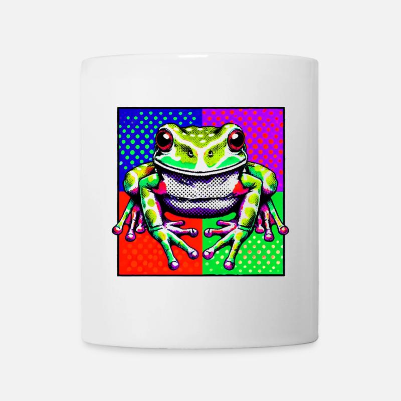Frosch - Tasse - Weiß