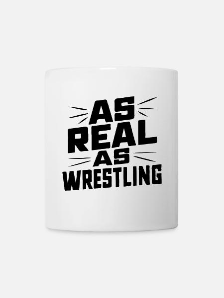As Real as Wrestling - Tasse - Weiß