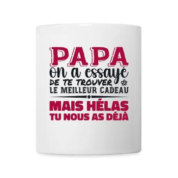 Dad, we tried to find the best one for you - Mug - white - Front