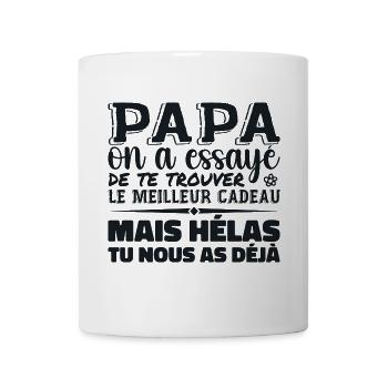Dad, we tried to find the best one for you - Mug - white - Front