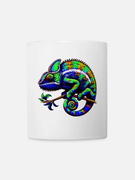 Chamäleon - Tasse - Weiß