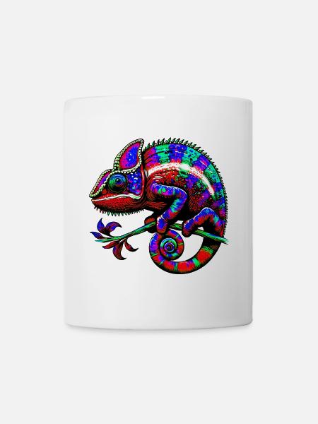 Chamäleon - Tasse - Weiß