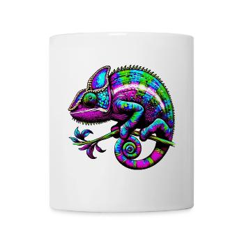 Chamäleon - Tasse - Weiß - Vorne