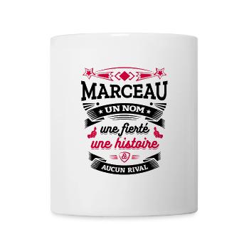 MARCEAU UN NOM UNE FIERTÉ AUCUN RIVAL - Mug blanc - blanc - Devant