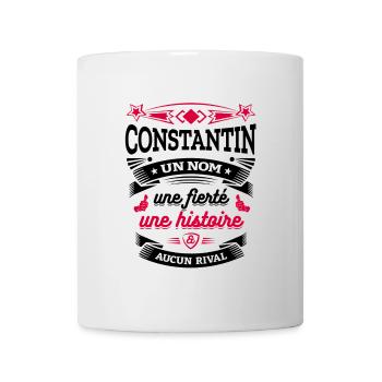 CONSTANTIN UN NOM UNE FIERTÉ AUCUN RIVAL - Mug blanc - blanc - Devant