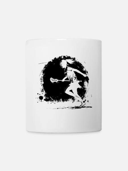 Lacrosse Spielerin - Tasse - Weiß