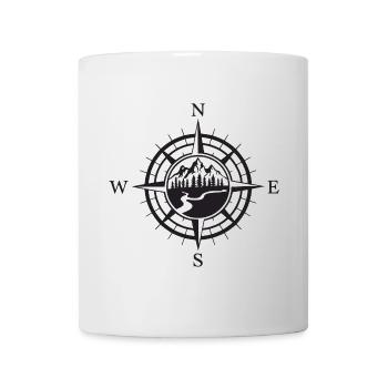 Montagnes - L’aventure vous attend - Mug blanc - blanc - Devant