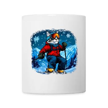 Cat Skis - Mug blanc - blanc - Devant
