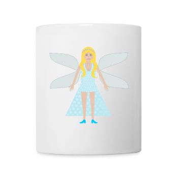 Winter Snowflake Fantasy Art Fairy - Mug - white - Front