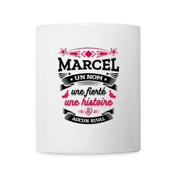 MARCEL UN NOM UNE FIERTÉ AUCUN RIVAL - Mug blanc - blanc - Devant