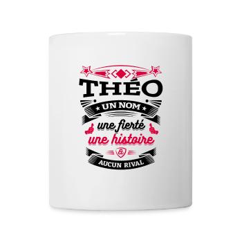 THÉO PARFAIT - PRENOM THÉO - Mug blanc - blanc - Devant