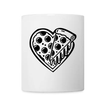 L’amour de la pizza | Amour? Je préfère la pizza ! - Mug blanc - blanc - Devant