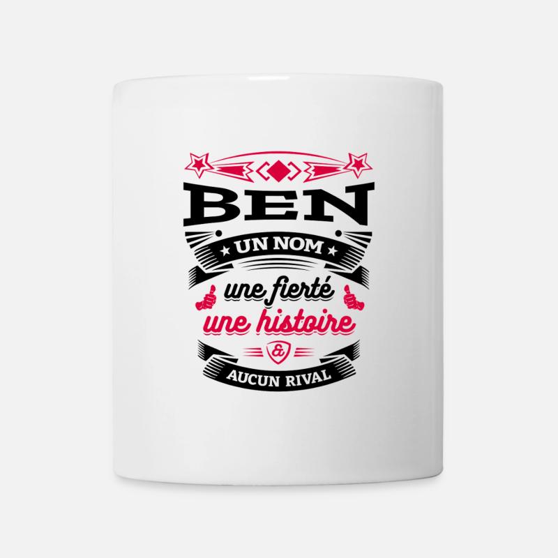 BEN UN NOM UNE FIERTÉ AUCUN RIVAL - Mug blanc - blanc